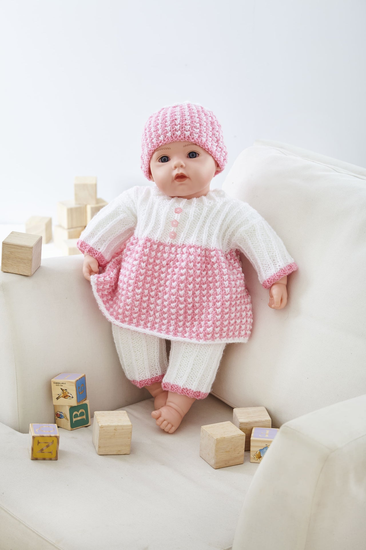 Dolls Clothes in King Cole Pricewise DK - 5924 - Leaflet