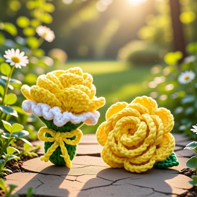 Crochet Flower Bouquet Pattern – Video & Photo Tutorial PDF