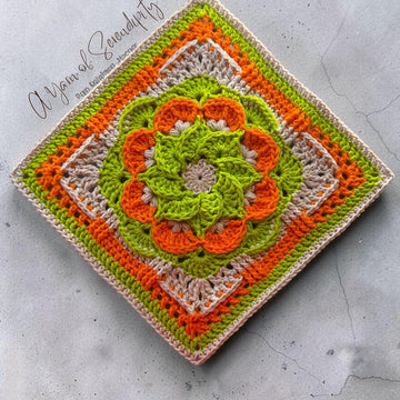 Swirling Blooms Square