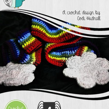 Rainbow with Clouds Scarf