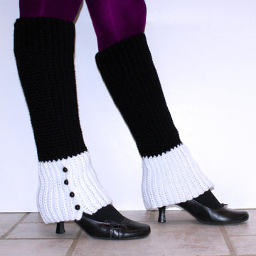 Dowager Faux Spats Leg Warmers
