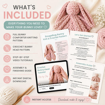 Bunny Comforter - Knit and Crochet