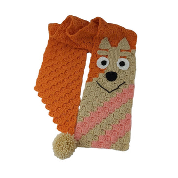 Orange Dog Scarf C2C