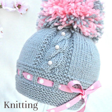 Pattern Knitting Baby Hat by Elena Mitchell