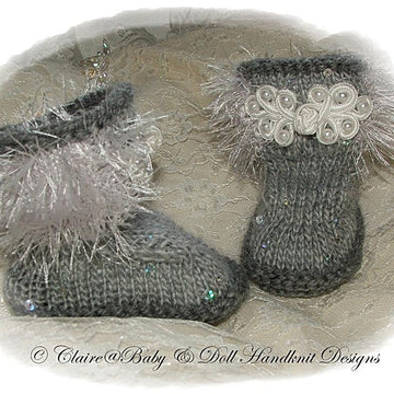 Fashion Boots 0-6m Baby or 16-24” doll