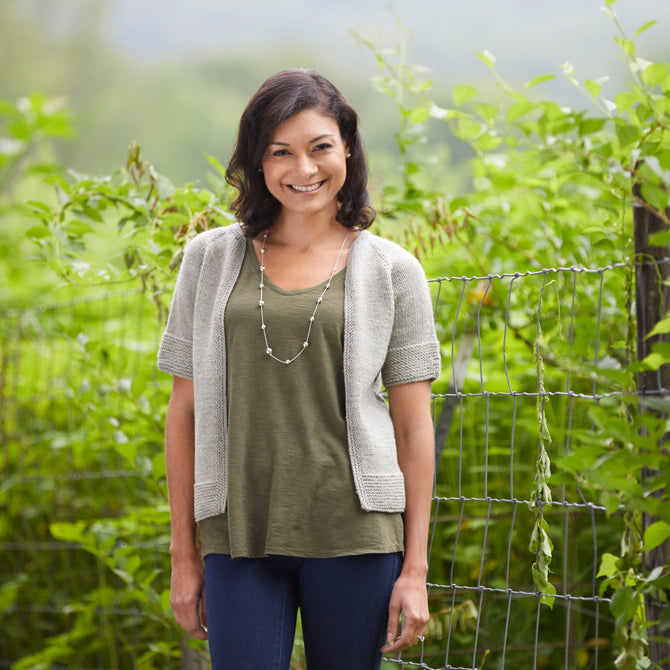 807 Downstream Cardigan - Knitting Pattern for Women in Valley Yarns Northampton
