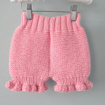 Knitting PATTERN Diaper Cover Knitted Baby Bloomers Liliana