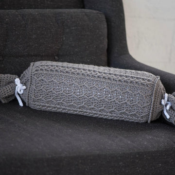 Cabled Zig Zag Bolster Pillow