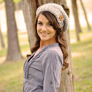 Button Tab Slouchy Hat / Pattern 020