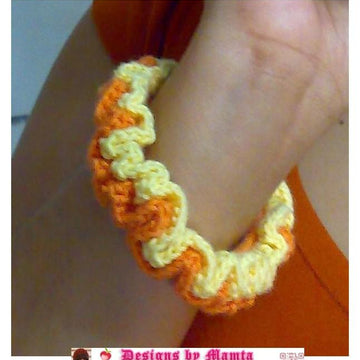 Ruffled Crochet Bracelet Pattern A Designer Jewelry Bangle