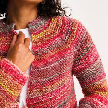 Real Gem Jacket Knitting Pattern in Sirdar Jewelspun With Wool Chunky - Downloadable PDF