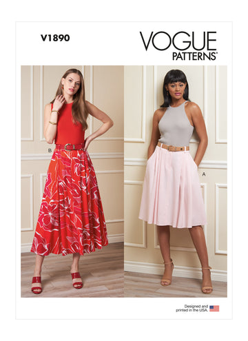Vogue Sewing Misses' Skirts V1890 - Sewing Pattern