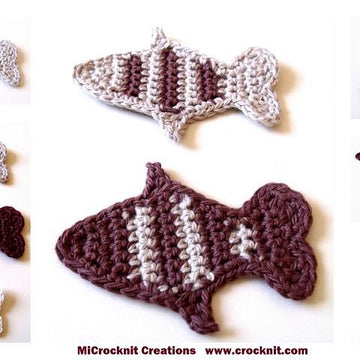 Crochet Starfish and Fish
