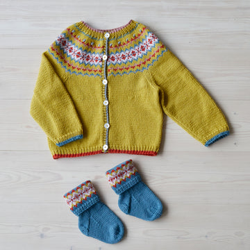 Fairground Fairisle - Layette Knitting Pattern For Toddlers in Debbie Bliss Baby Cashmerino by Debbie Bliss