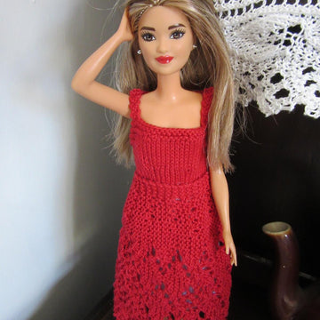 1:12th and 1:6th scale Ladies Christmas dress