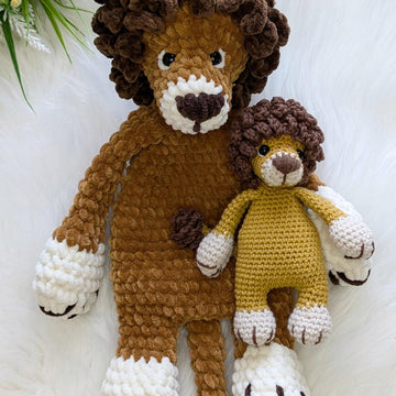 Crochet snuggler pattern, crochet lion baby lovey blanket pattern