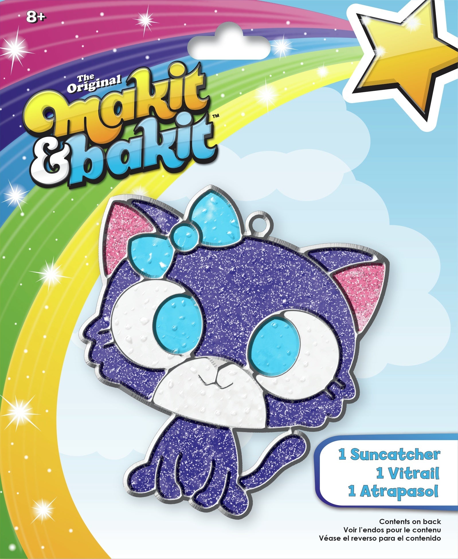 American Crafts Makit & Bakit Suncatcher Kit - Kitten