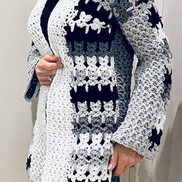 YEDI CARDI-Crochet PATTERN.English USA& Dutch