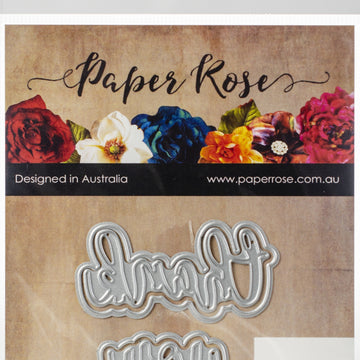 Paper Rose Dies - Thank You -Layered