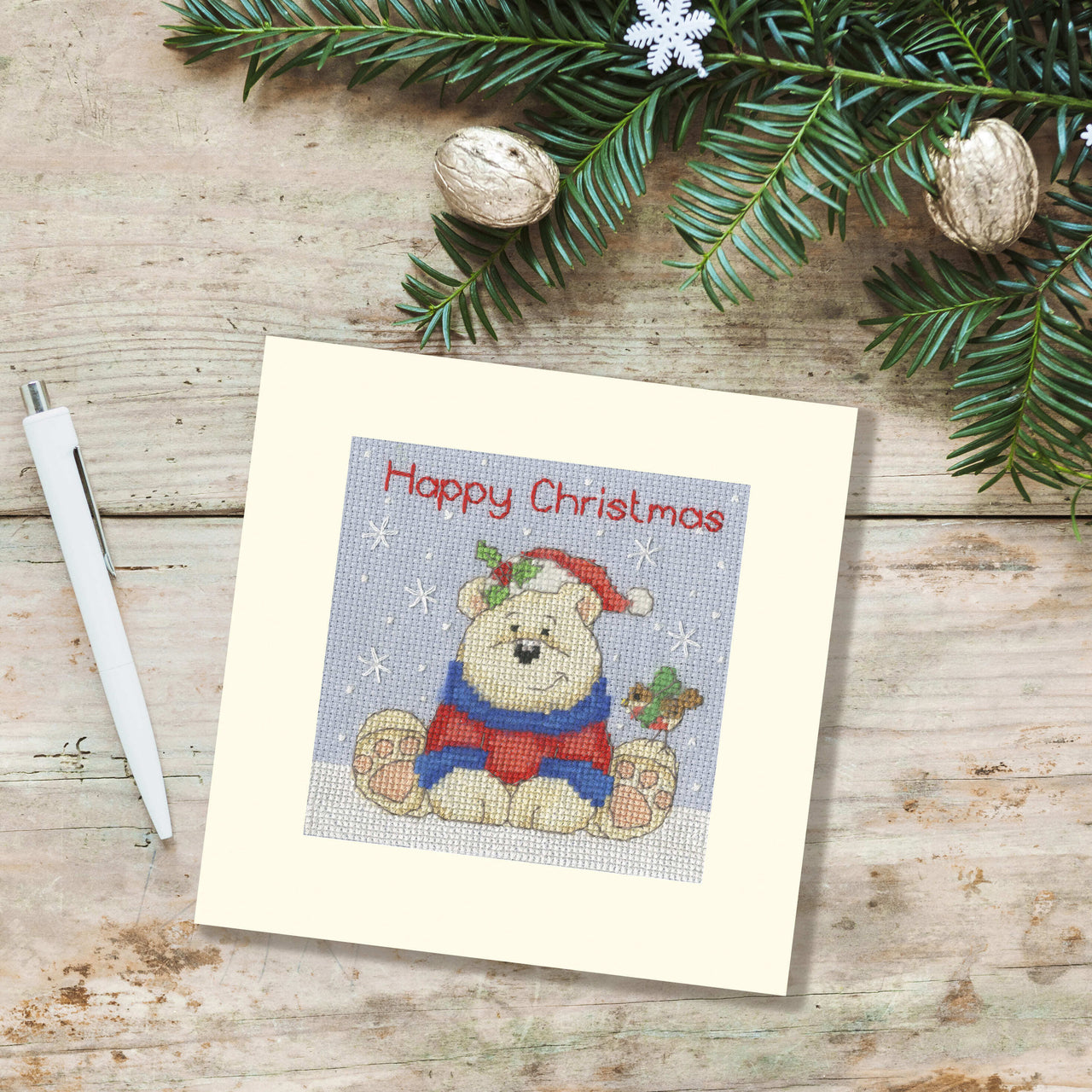 Bothy Threads Polar Pals Cross Stitch Kit - 10 x 10cm