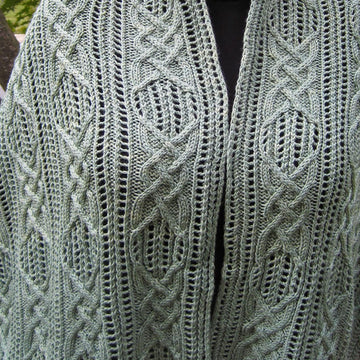 Sabae Cable Lace Shawl