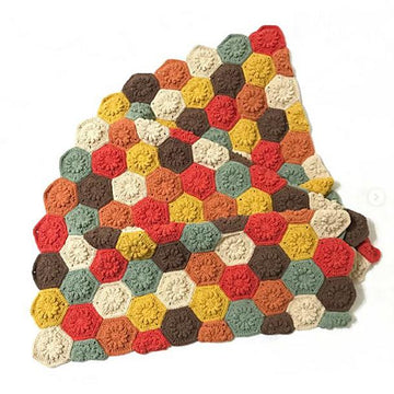 Crochet baby Blanket . Daisy Field Blanket