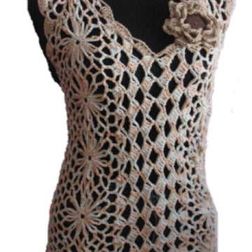 Peach Cream Lace Top