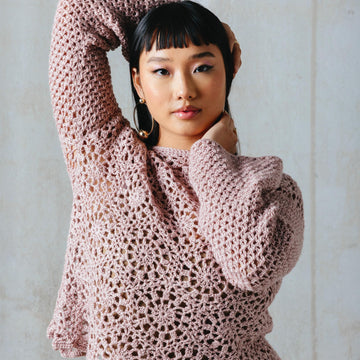 UKIYO Hexagon Crochet top