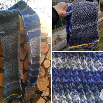 Diagonal Lattice Man Scarf