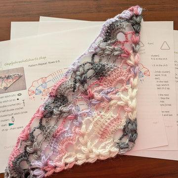 Crochet Shawl Pattern/Chart #60