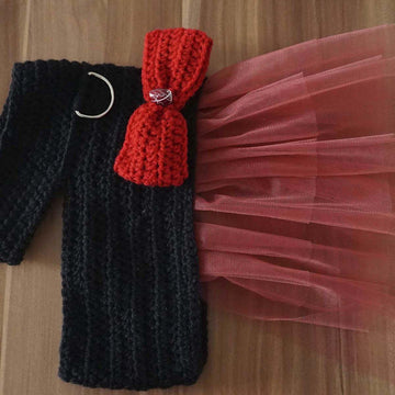 Crochet Pattern for the dog harness with tulle dress!