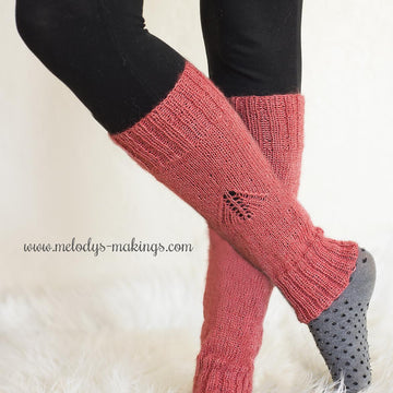 Wisteria Leg Warmers ~ Knit Version