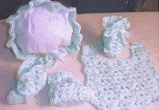 Lacy Baby Set, 4-piece