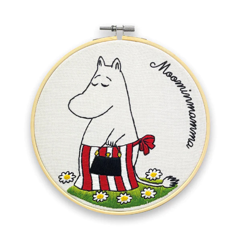 The Crafty Kit Company Ltd Moominmamma Shopping Embroidery Kit - 18cm