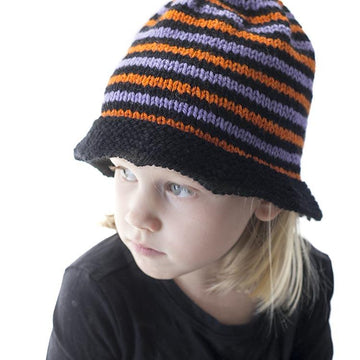 Striped Halloween Witch Hat