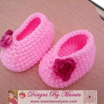 Easy Crochet Baby Booties Pattern Designer Shoes Slippers For Infants