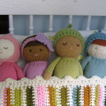 Knit Baby Doll Pattern Set