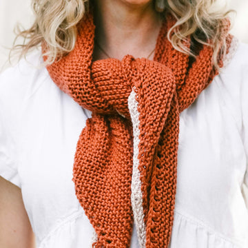 Just Getting Started Triangle Scarf