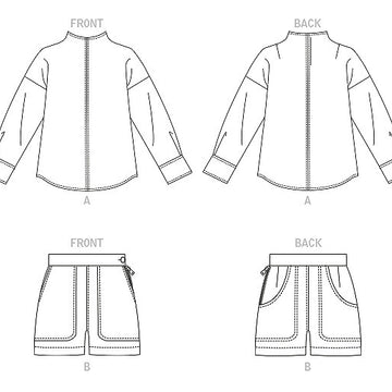 Vogue Sewing Misses' Top and Shorts by Rachel Comey V1912 - Sewing Pattern