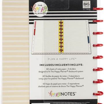 Happy Planner Medium Notebook W/60 Sheets - Foodie, Lined