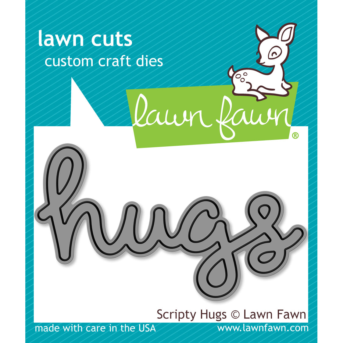 Lawn Fawn Lawn Cuts Custom Craft Die - Scripty Hugs