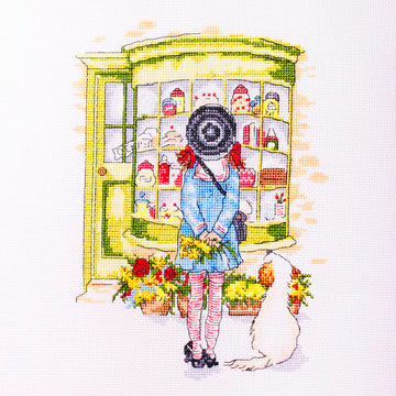 Creative World of Crafts The Old Sweet Shop Cross Stitch Kit - One Size