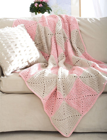Blanket in Bernat Handicrafter Cotton Twists - Downloadable PDF