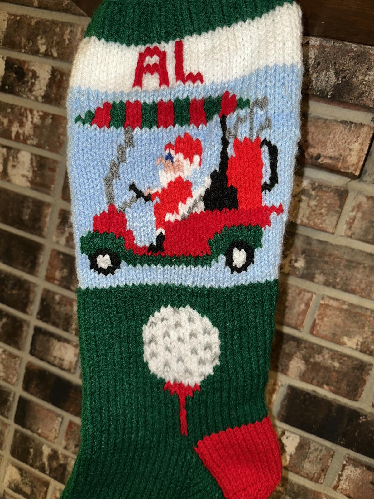 Golf Santa Stocking