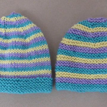 Lucy - prem baby striped hat
