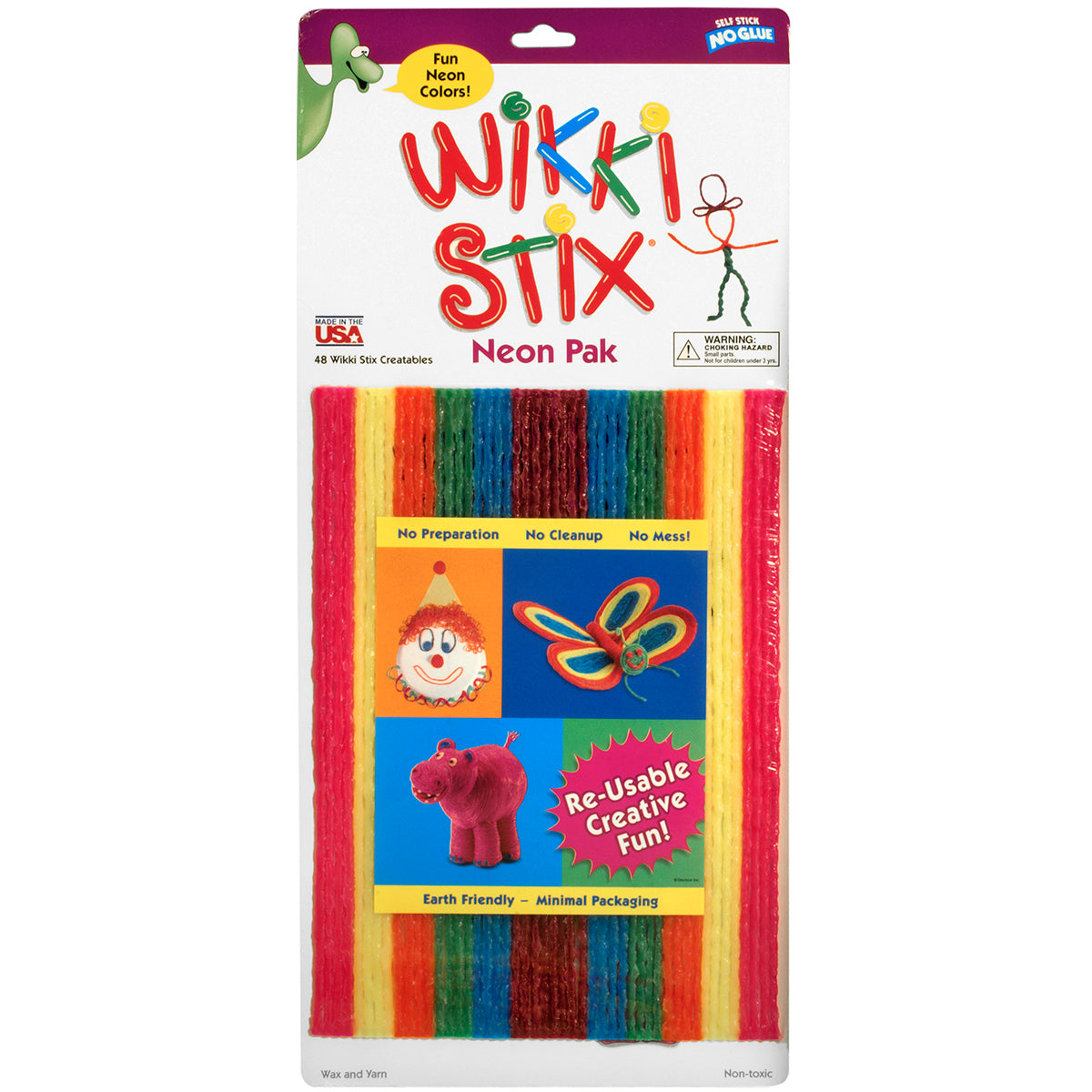 Wikki Stix 8" 48/Pkg - Neon