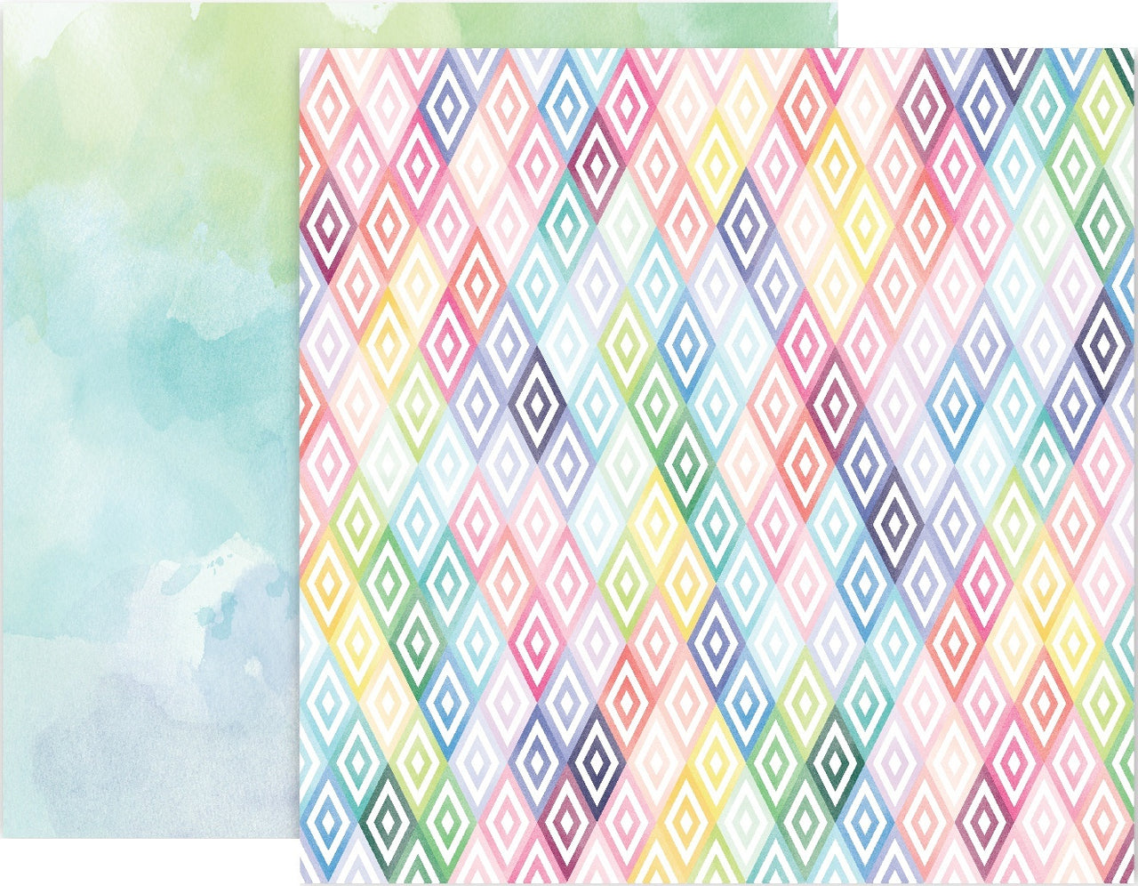 American Crafts Paige Evans Bloom Street Double-Sided Cardstock 12"X12" 25/Pkg - #10