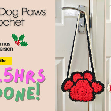 Cat Dog XL Paws Bag Halloween & Christmas crossbody shoulder bag version