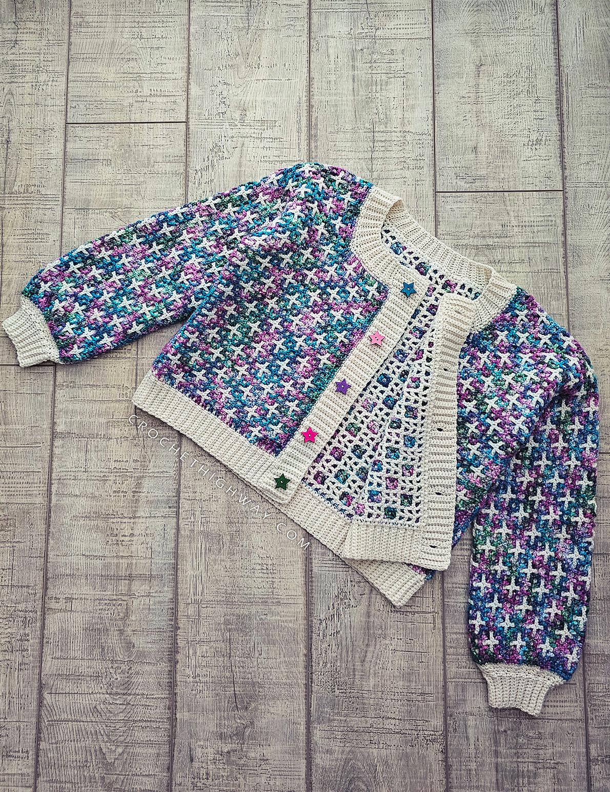 Tic Tac Toe Cardigan