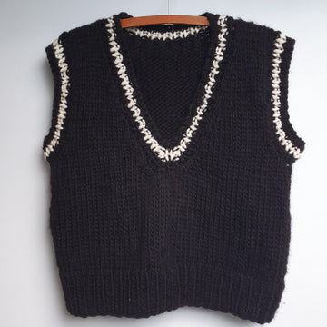 Super chunky deep V-neck tank